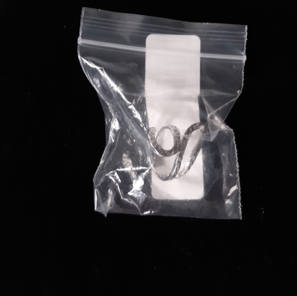 Hammered Silver Tone Wrap Ring - Picture 7 of 8